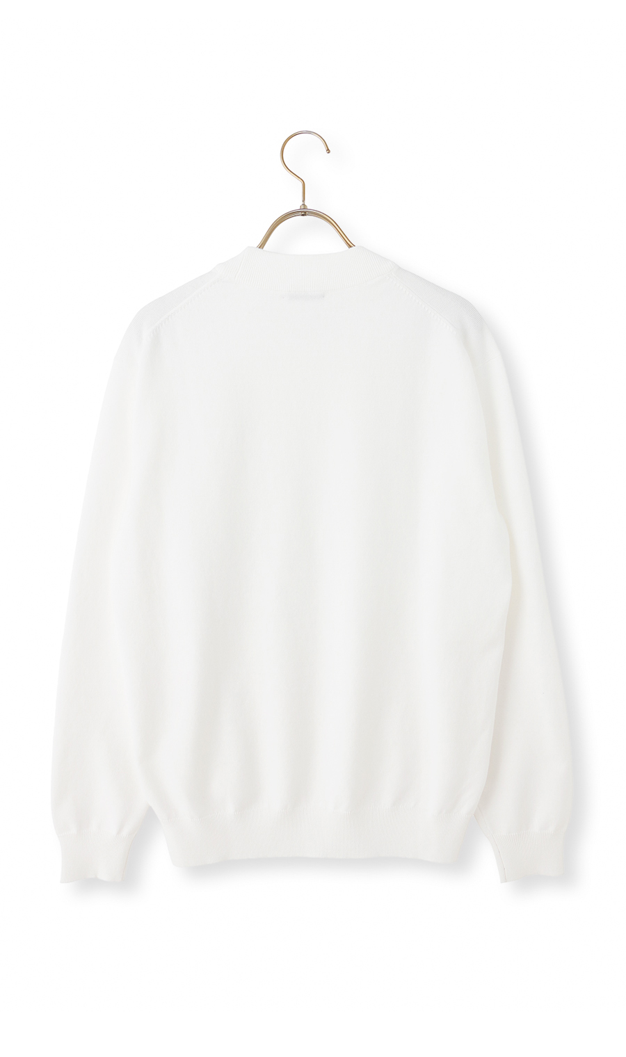 コットンコーデュラ長袖ニットＴ【オペラネック】【TOGA MODEL】【TOGA KNIT】【2026年モデル】 ホワイト S