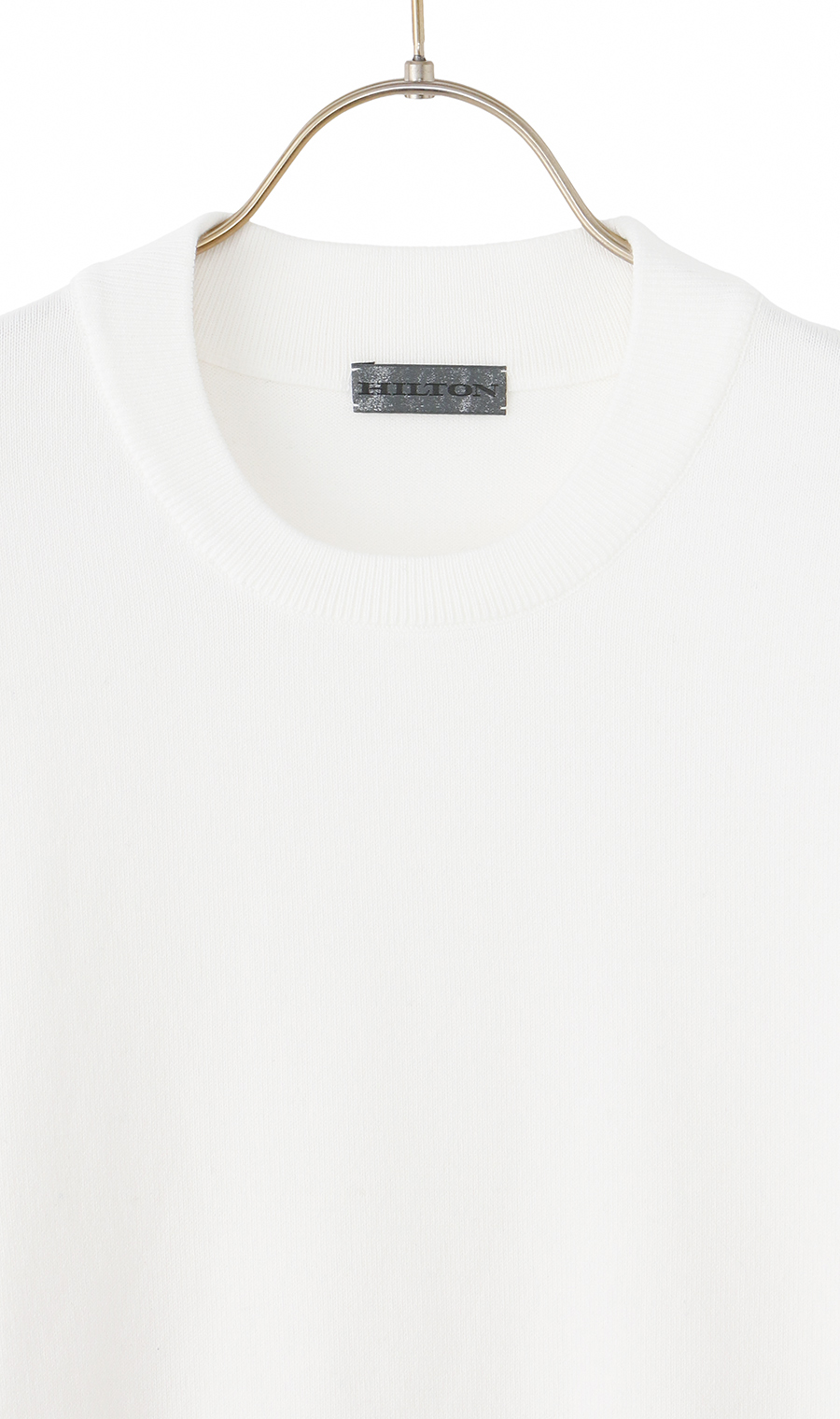 コットンコーデュラ長袖ニットＴ【オペラネック】【TOGA MODEL】【TOGA KNIT】【2026年モデル】 ホワイト S