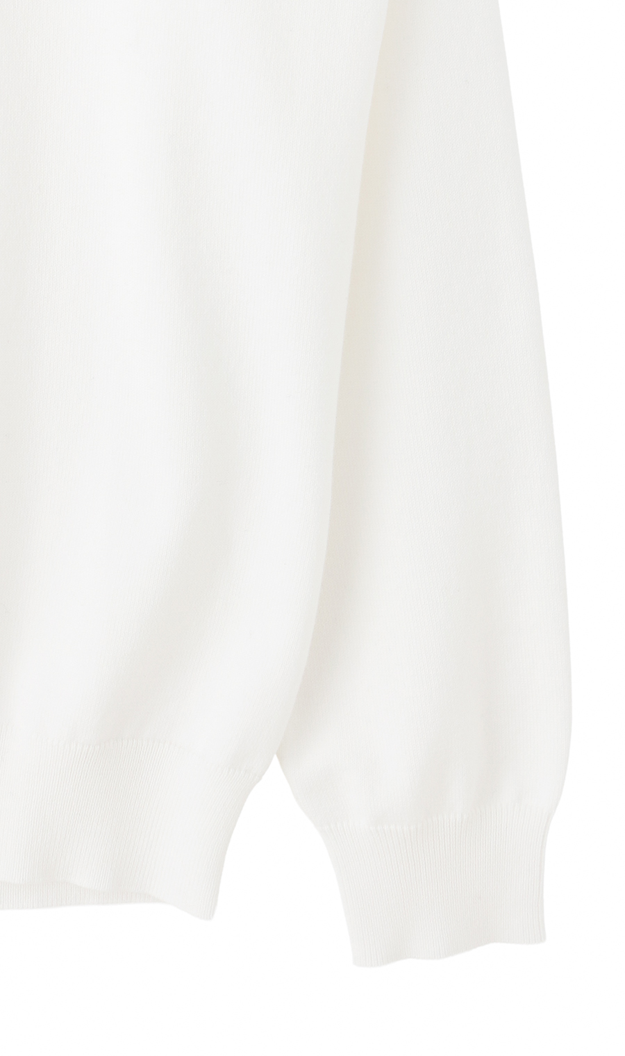 コットンコーデュラ長袖ニットＴ【オペラネック】【TOGA MODEL】【TOGA KNIT】【2026年モデル】 ホワイト S