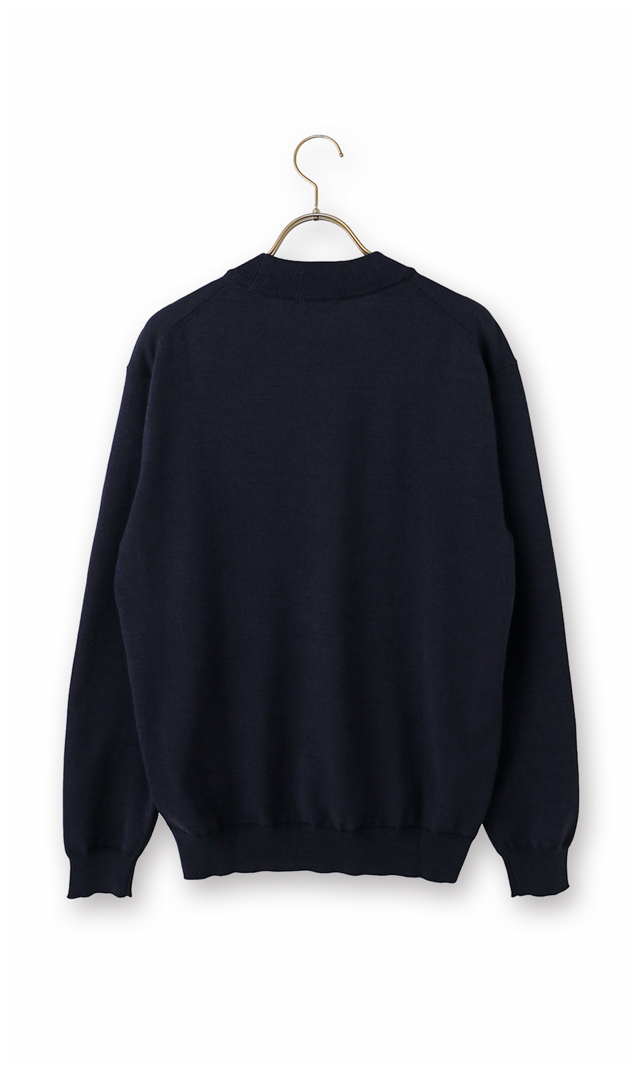 コットンコーデュラ長袖ニットＴ【オペラネック】【TOGA MODEL】【TOGA KNIT】【2026年モデル】 ネイビー S