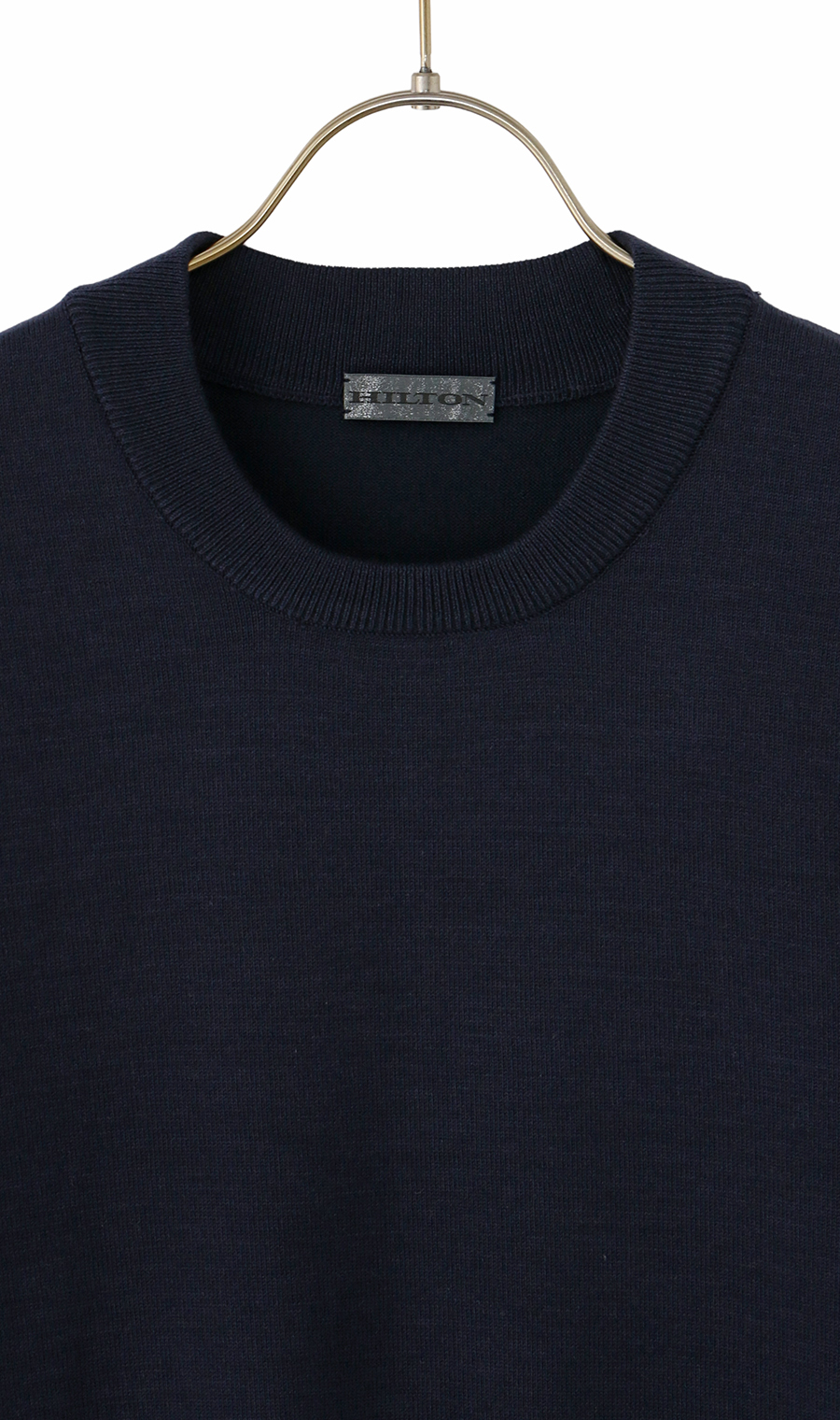 コットンコーデュラ長袖ニットＴ【オペラネック】【TOGA MODEL】【TOGA KNIT】【2026年モデル】 ネイビー S