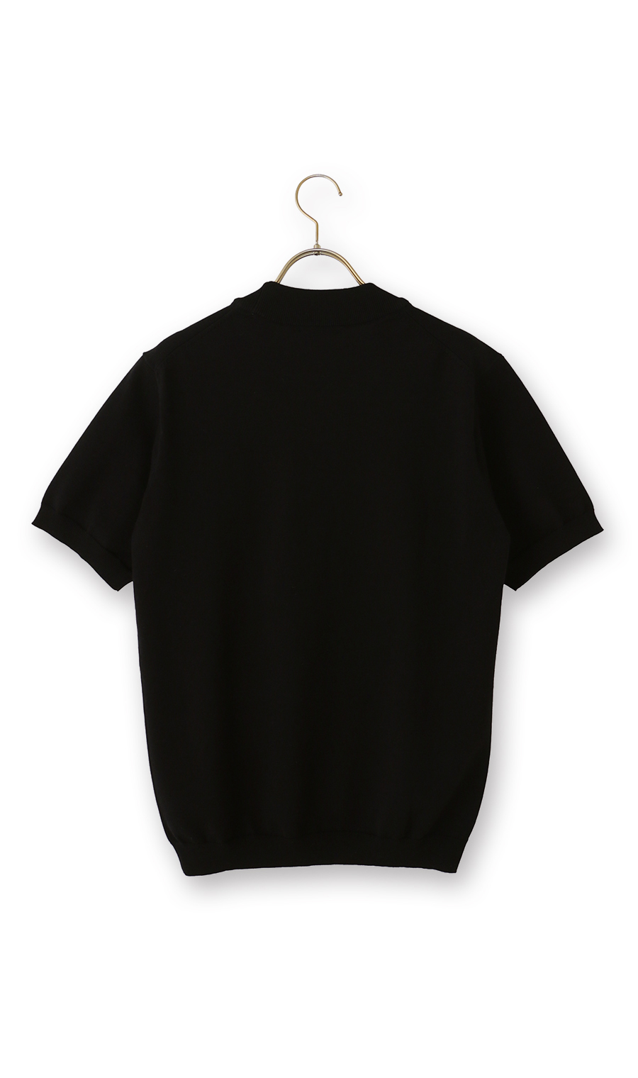 コットンコーデュラ半袖ニットT【オペラネック】【TOGA MODEL】【TOGA KNIT】【2026年モデル】 ブラック S