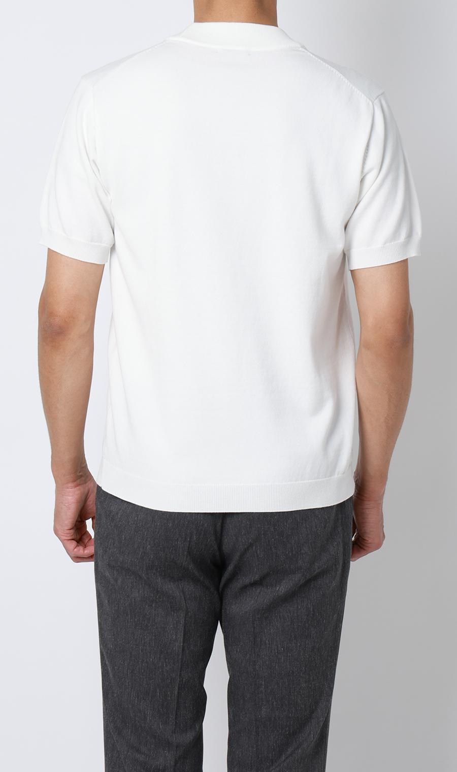 コットンコーデュラ半袖ニットT【オペラネック】【TOGA MODEL】【TOGA KNIT】【2026年モデル】 ホワイト S