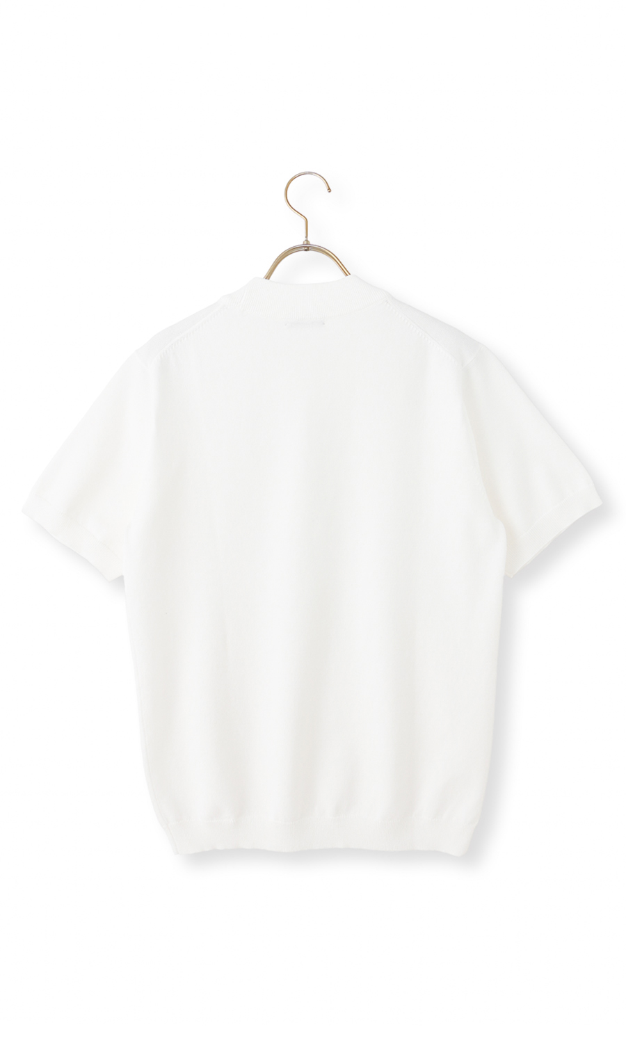 コットンコーデュラ半袖ニットT【オペラネック】【TOGA MODEL】【TOGA KNIT】【2026年モデル】 ホワイト S