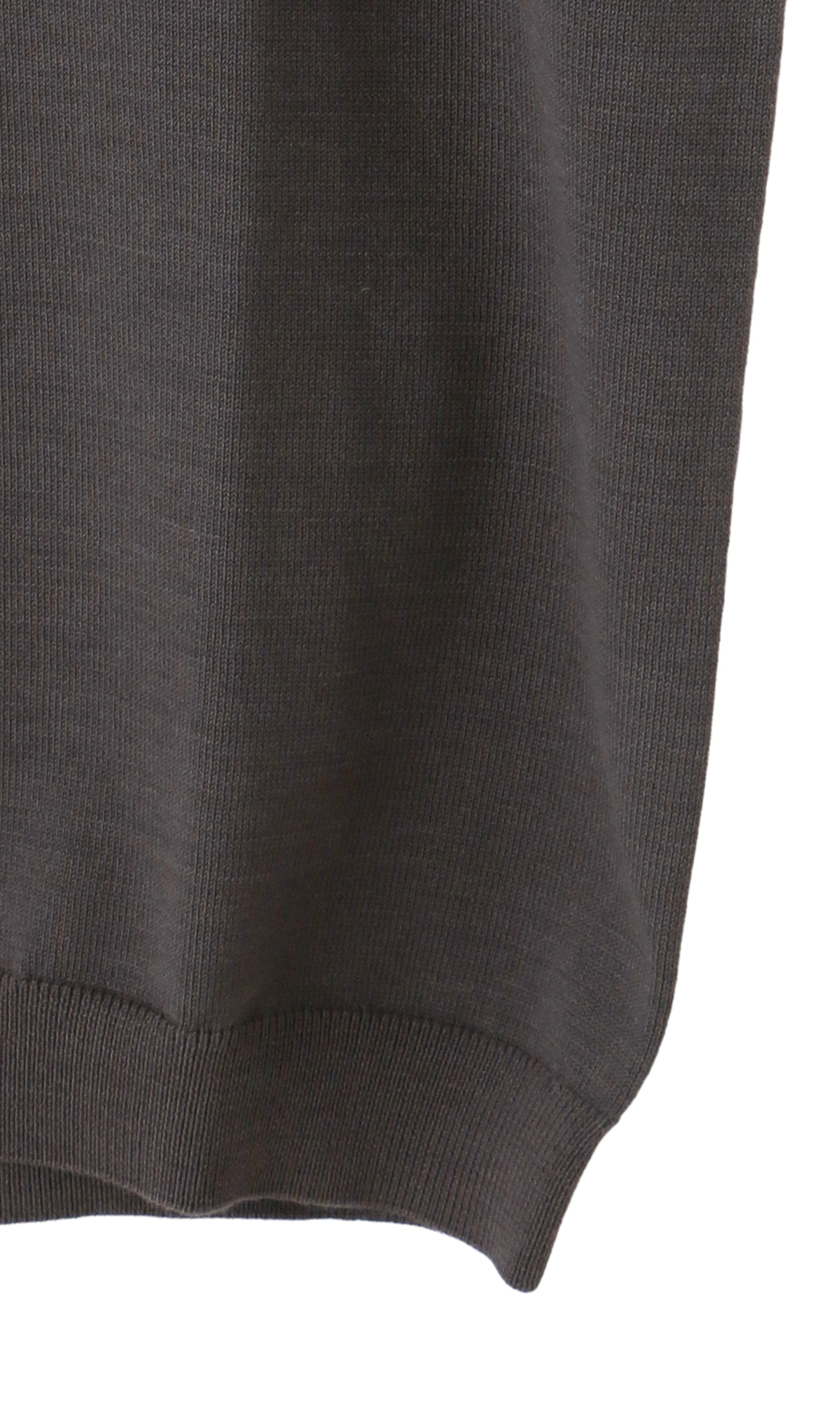 コットンコーデュラ半袖ニットT【オペラネック】【TOGA MODEL】【TOGA KNIT】【2026年モデル】 チャコール S