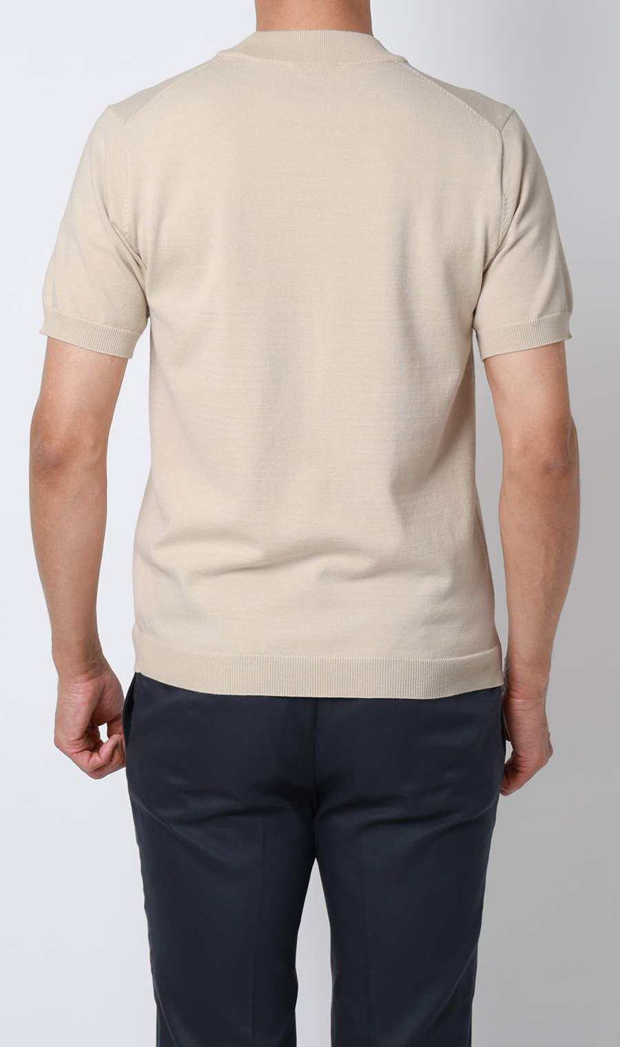 コットンコーデュラ半袖ニットT【オペラネック】【TOGA MODEL】【TOGA KNIT】【2026年モデル】【WEB限定】 ベージュ S