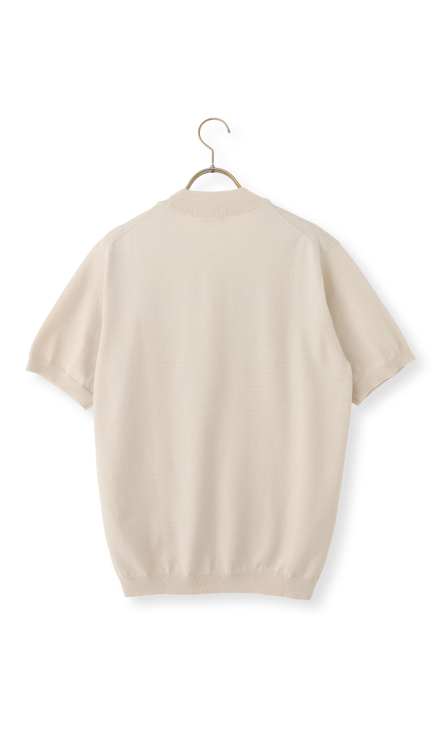 コットンコーデュラ半袖ニットT【オペラネック】【TOGA MODEL】【TOGA KNIT】【2026年モデル】【WEB限定】 ベージュ S