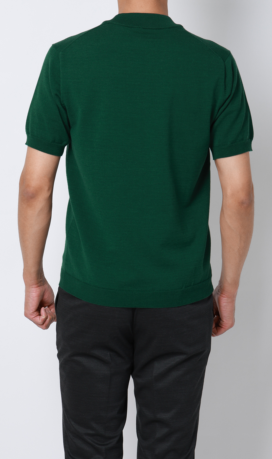 コットンコーデュラ半袖ニットT【オペラネック】【TOGA MODEL】【TOGA KNIT】【2026年モデル】【WEB限定】 グリーン S