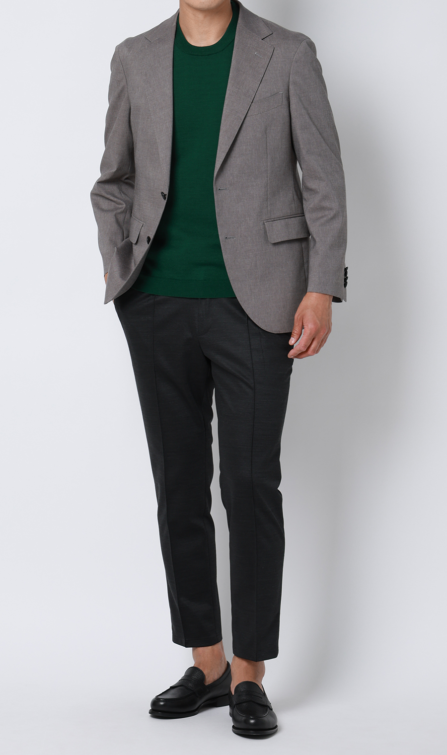 コットンコーデュラ半袖ニットT【オペラネック】【TOGA MODEL】【TOGA KNIT】【2026年モデル】【WEB限定】 グリーン S