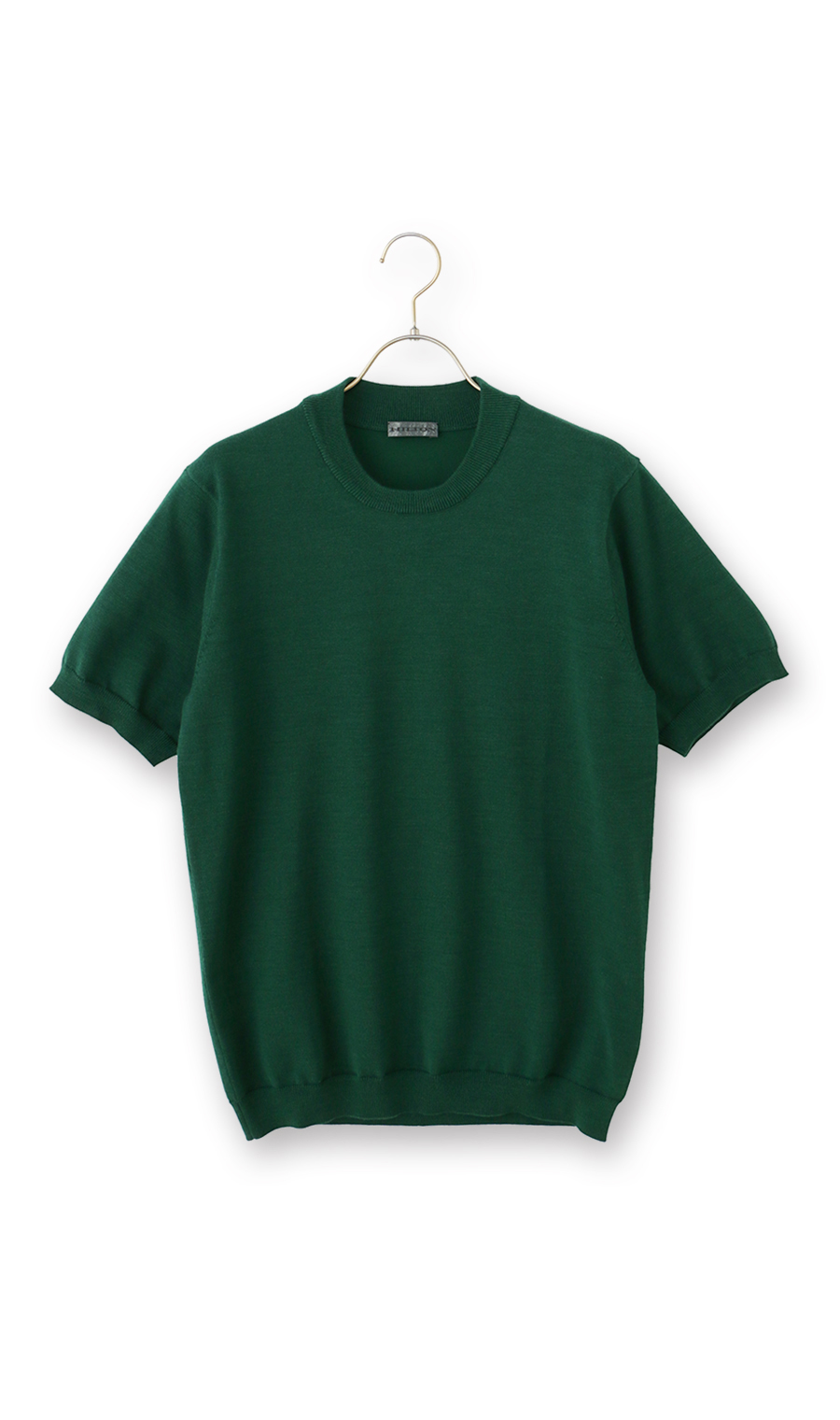 コットンコーデュラ半袖ニットT【オペラネック】【TOGA MODEL】【TOGA KNIT】【2026年モデル】【WEB限定】 グリーン S