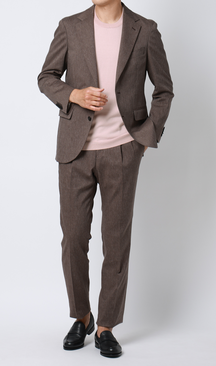 コットンコーデュラ半袖ニットT【オペラネック】【TOGA MODEL】【TOGA KNIT】【2026年モデル】 ピンク S