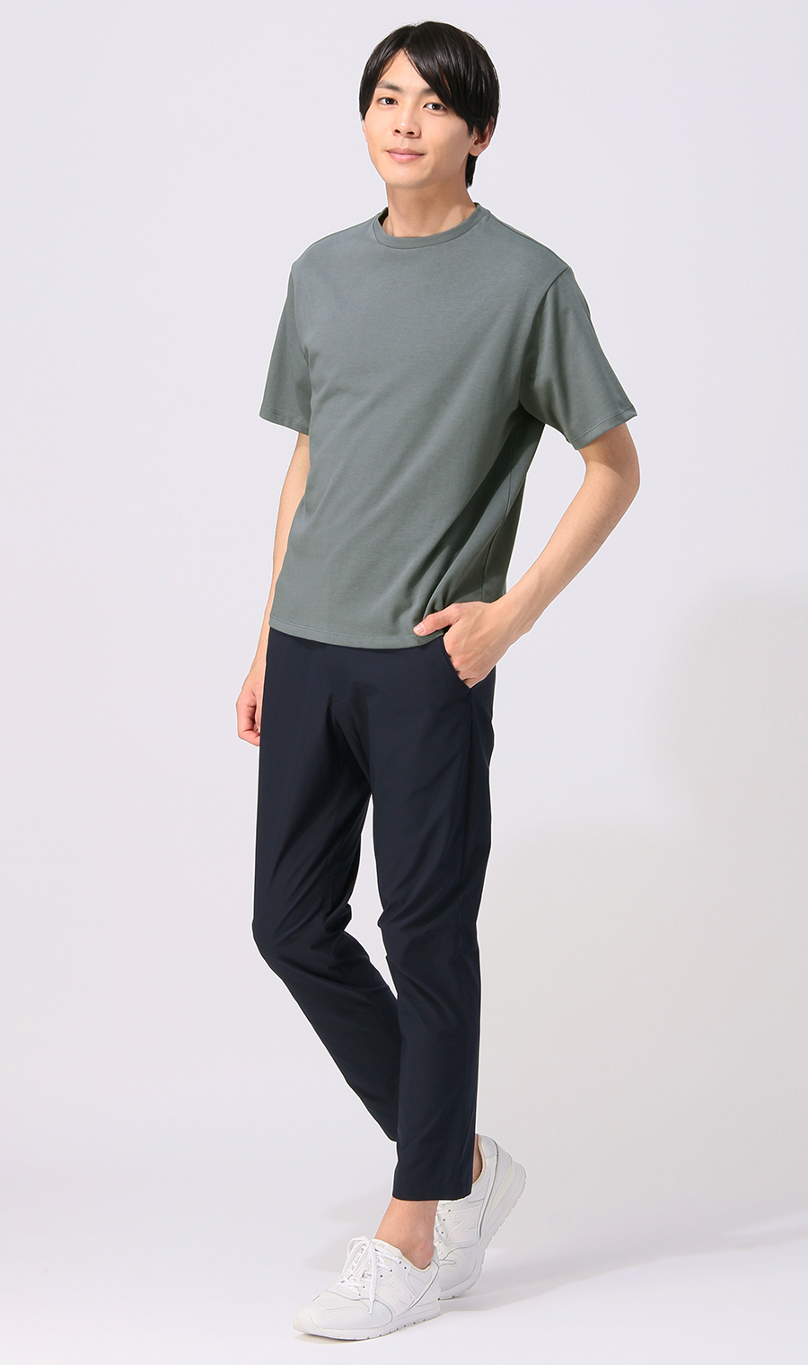 クルーネックTシャツ《半袖》《CONTROLα》 グレー系 LL
