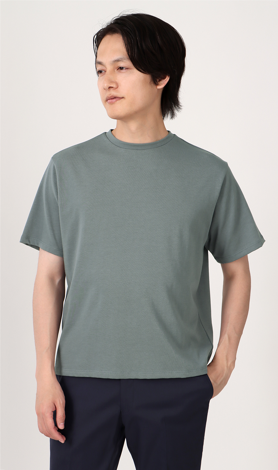 クルーネックTシャツ《半袖》《CONTROLα》 グレー系 LL