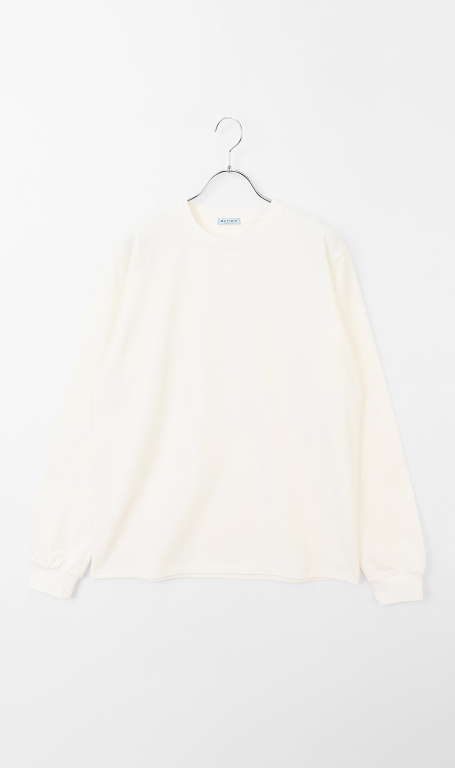 クルーネックTシャツ【長袖】 ホワイト S