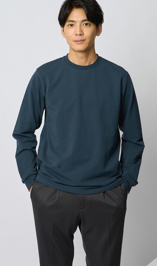 クルーネックTシャツ【長袖】