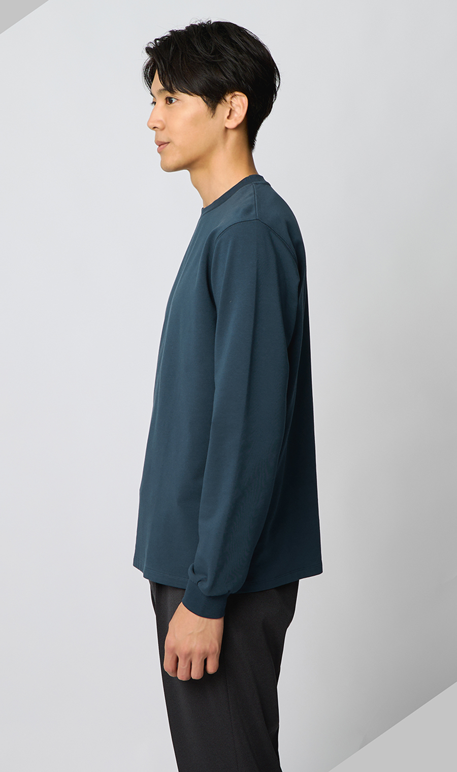 クルーネックTシャツ【長袖】 (ACCS4101A-61) | ACTIBIZ | 紳士