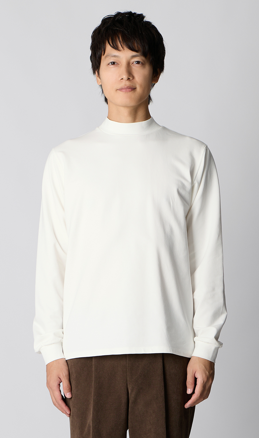 モックネックTシャツ【長袖】 (ACCS5101-11) | ACTIBIZ | 紳士服