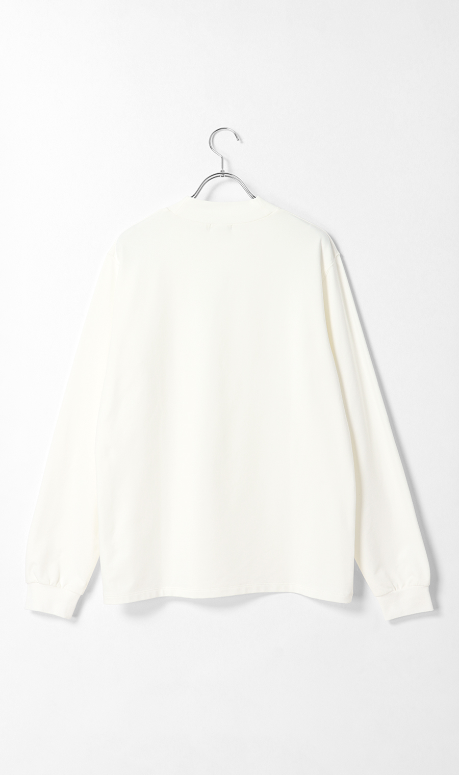 モックネックTシャツ【長袖】 ホワイト S