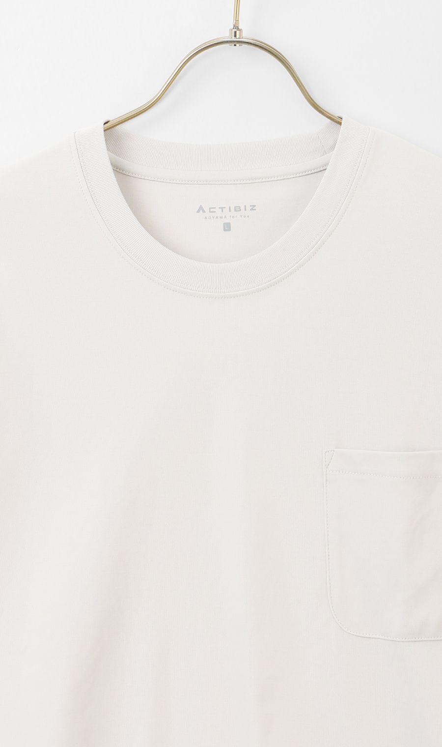 形態安定 Tシャツ【COOL CONTACT】【＃すご】 グレー M