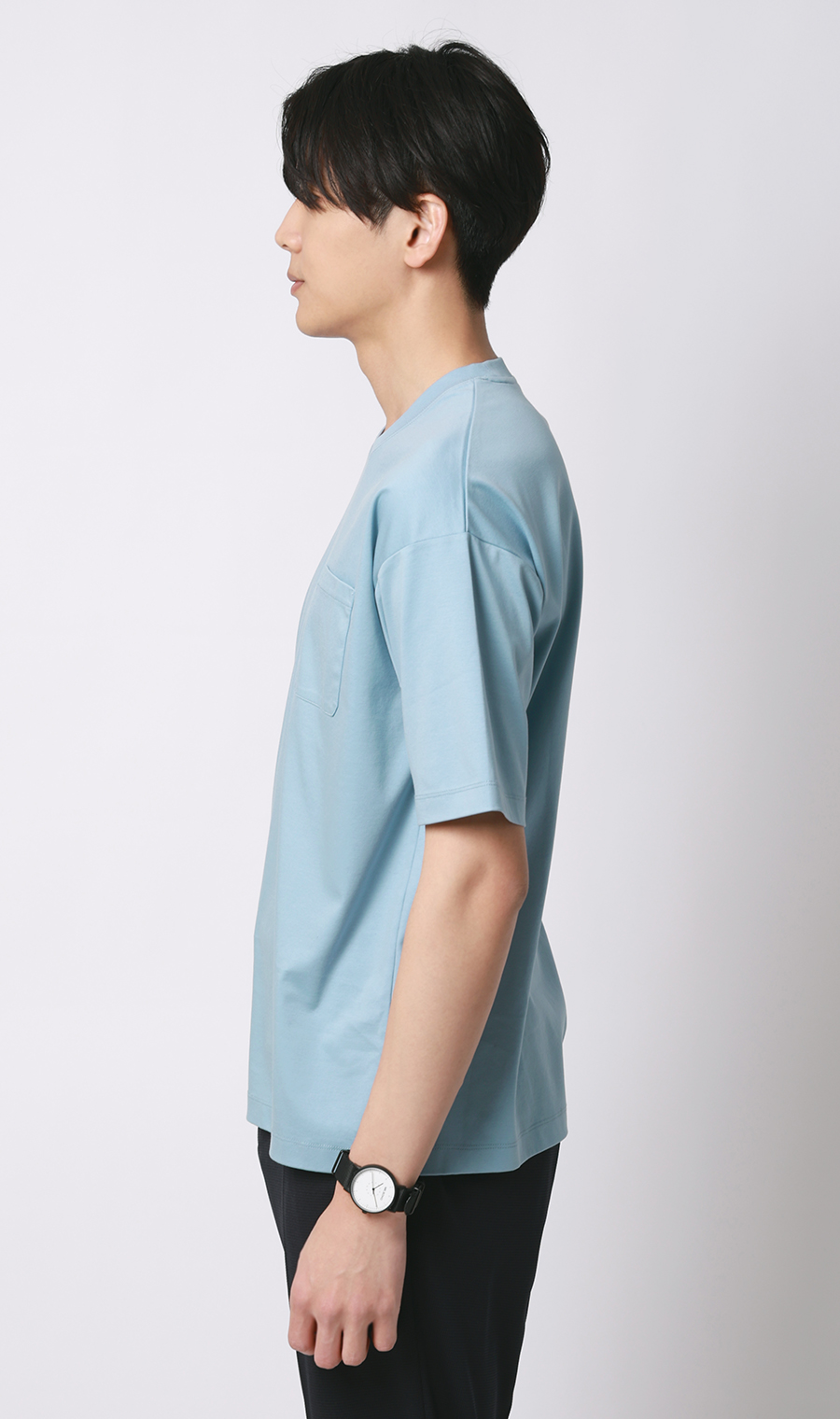 形態安定Tシャツ【＃すご】 ブルー S