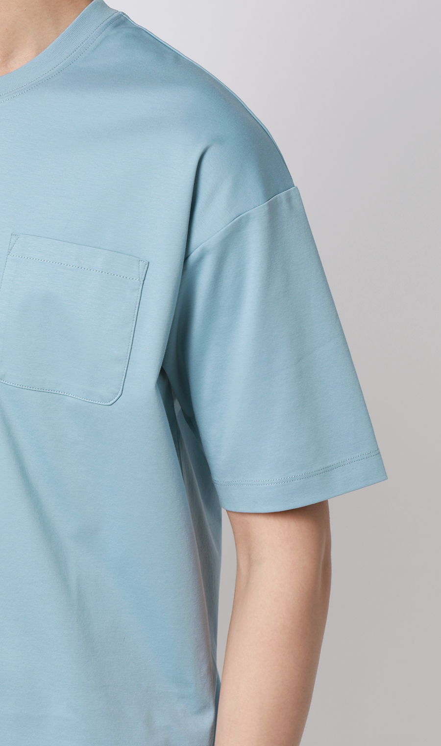 形態安定Tシャツ【＃すご】 ブルー S