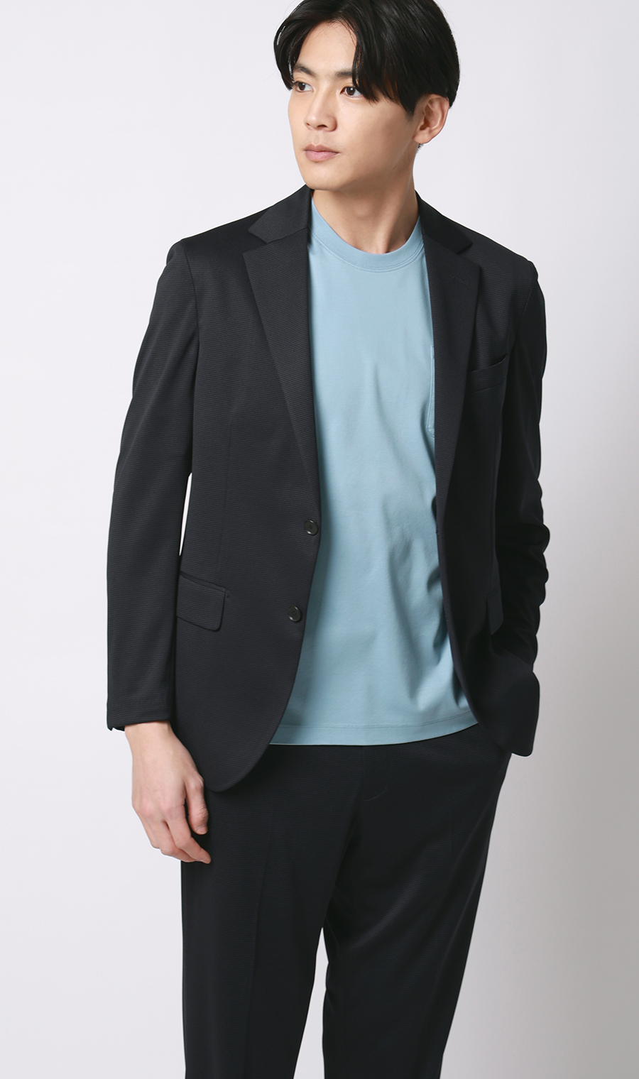 形態安定Tシャツ【＃すご】 ブルー M