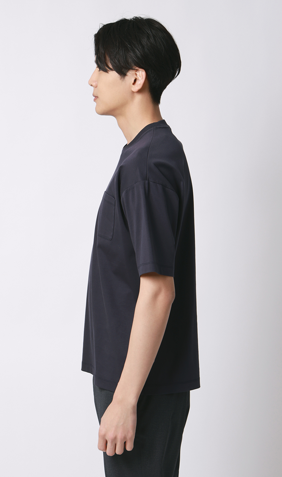 ■形態安定Tシャツ【#すご】【WEB限定】 ネイビー S