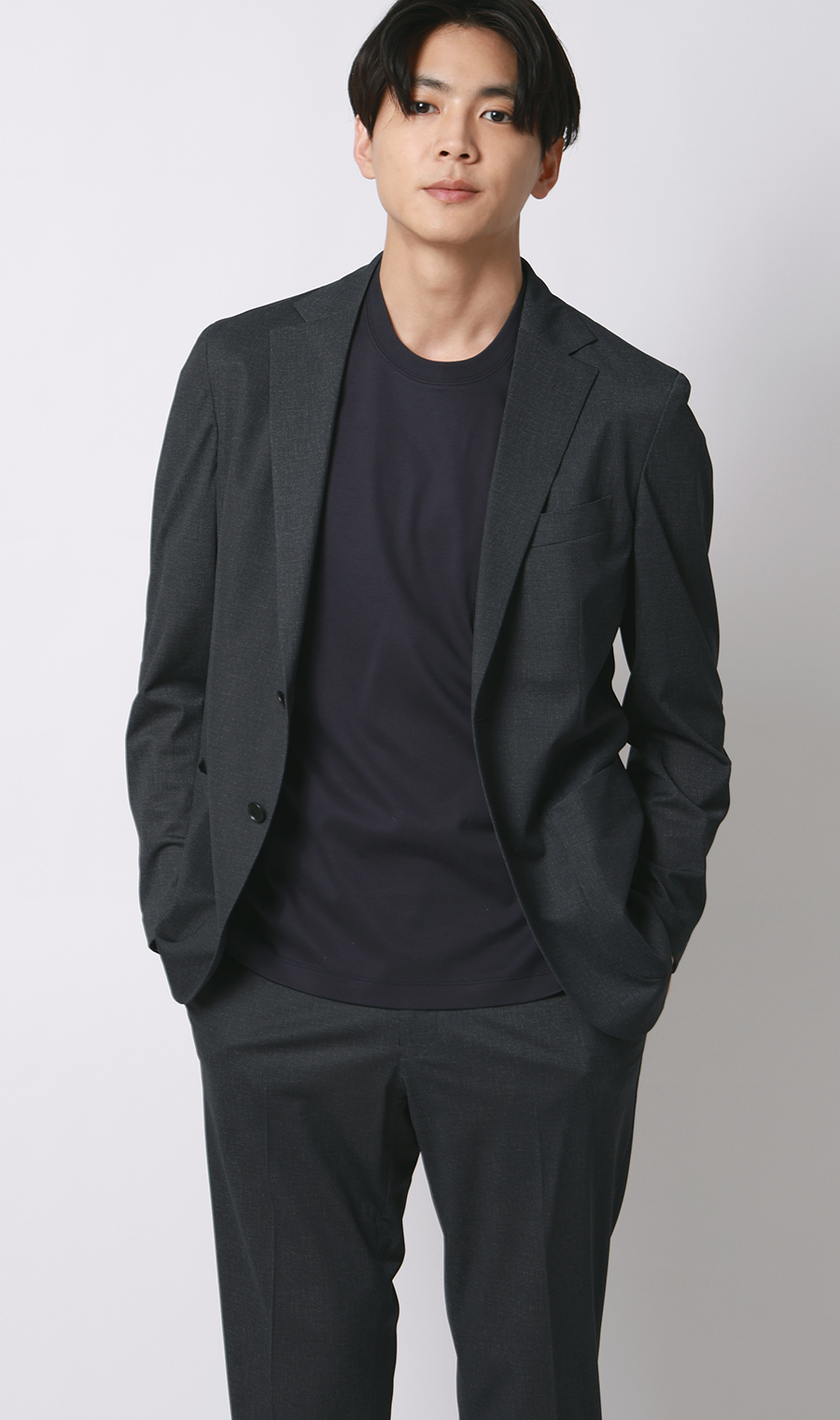 ■形態安定Tシャツ【#すご】【WEB限定】 ネイビー S