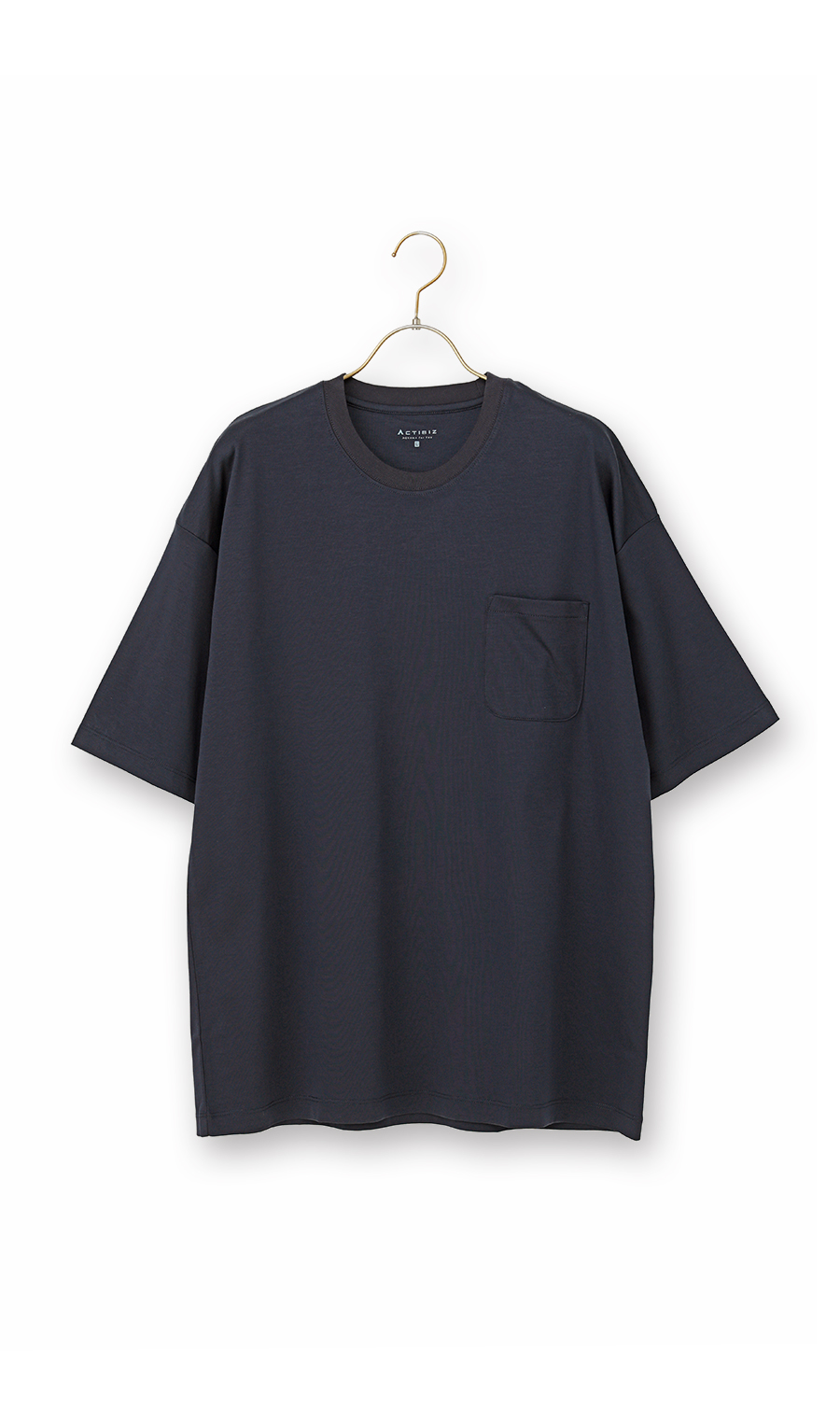 ■形態安定Tシャツ【＃すご】【WEB限定】 ネイビー S