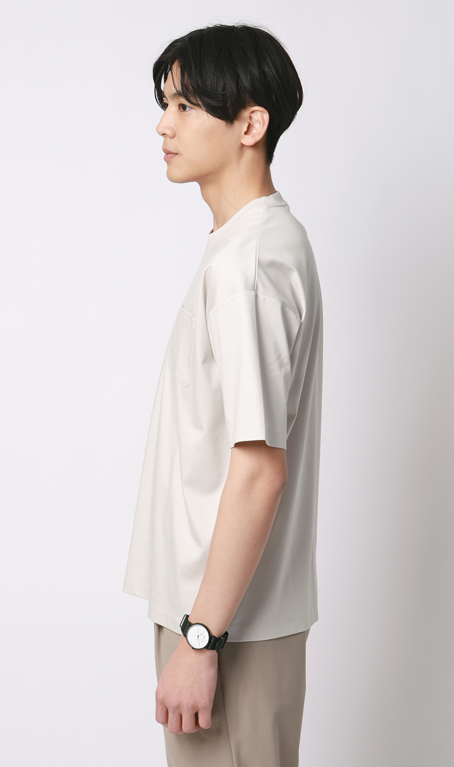 形態安定Tシャツ【＃すご】 ライトグレー S