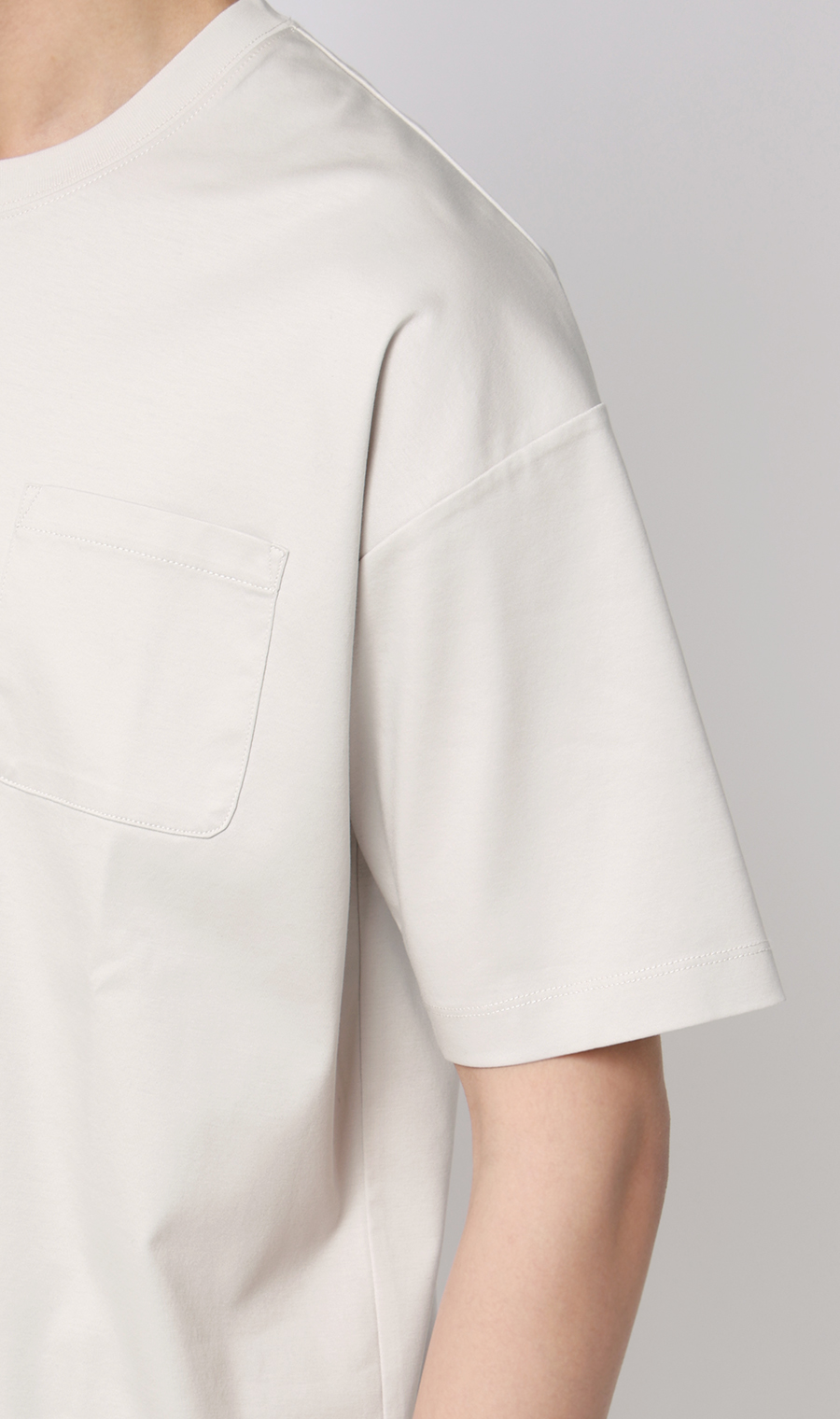 形態安定Tシャツ【＃すご】 ライトグレー S