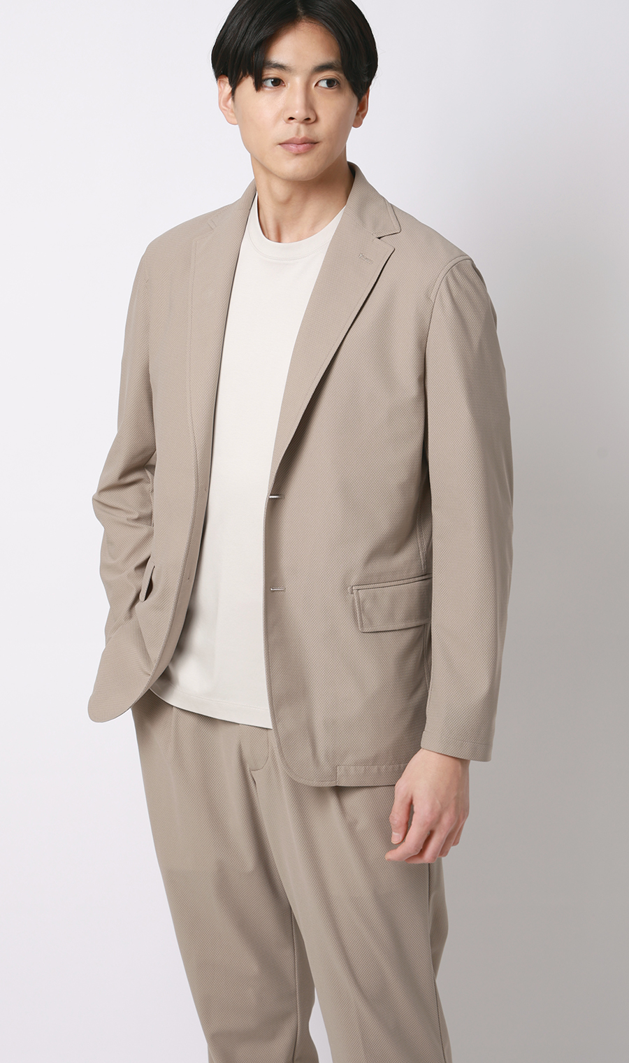 形態安定Tシャツ【＃すご】 ライトグレー S