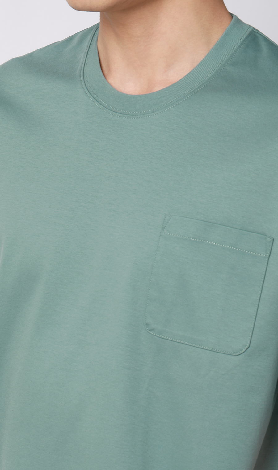 ■形態安定Tシャツ【＃すご】【WEB限定】 グリーン S