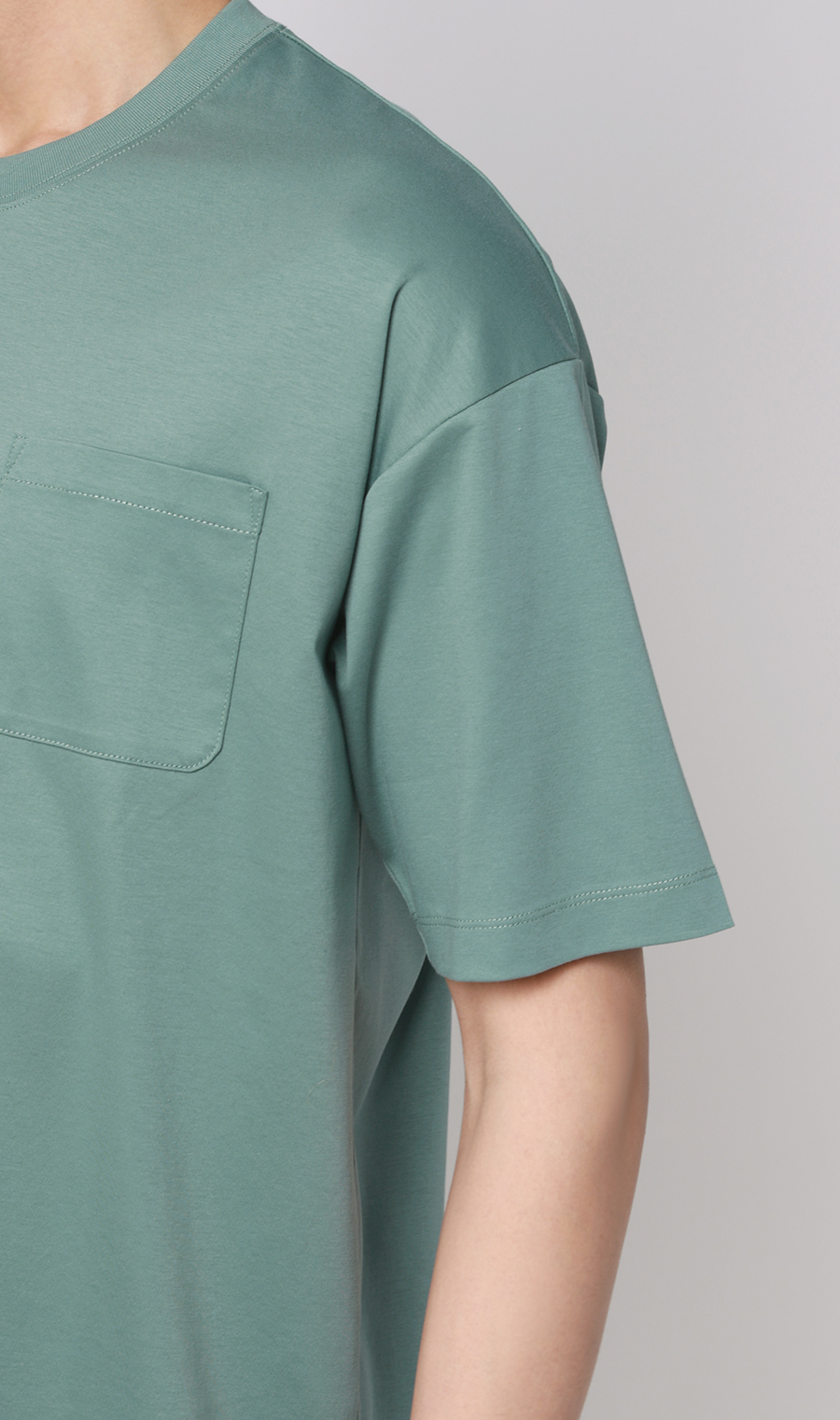 ■形態安定Tシャツ【＃すご】【WEB限定】 グリーン S