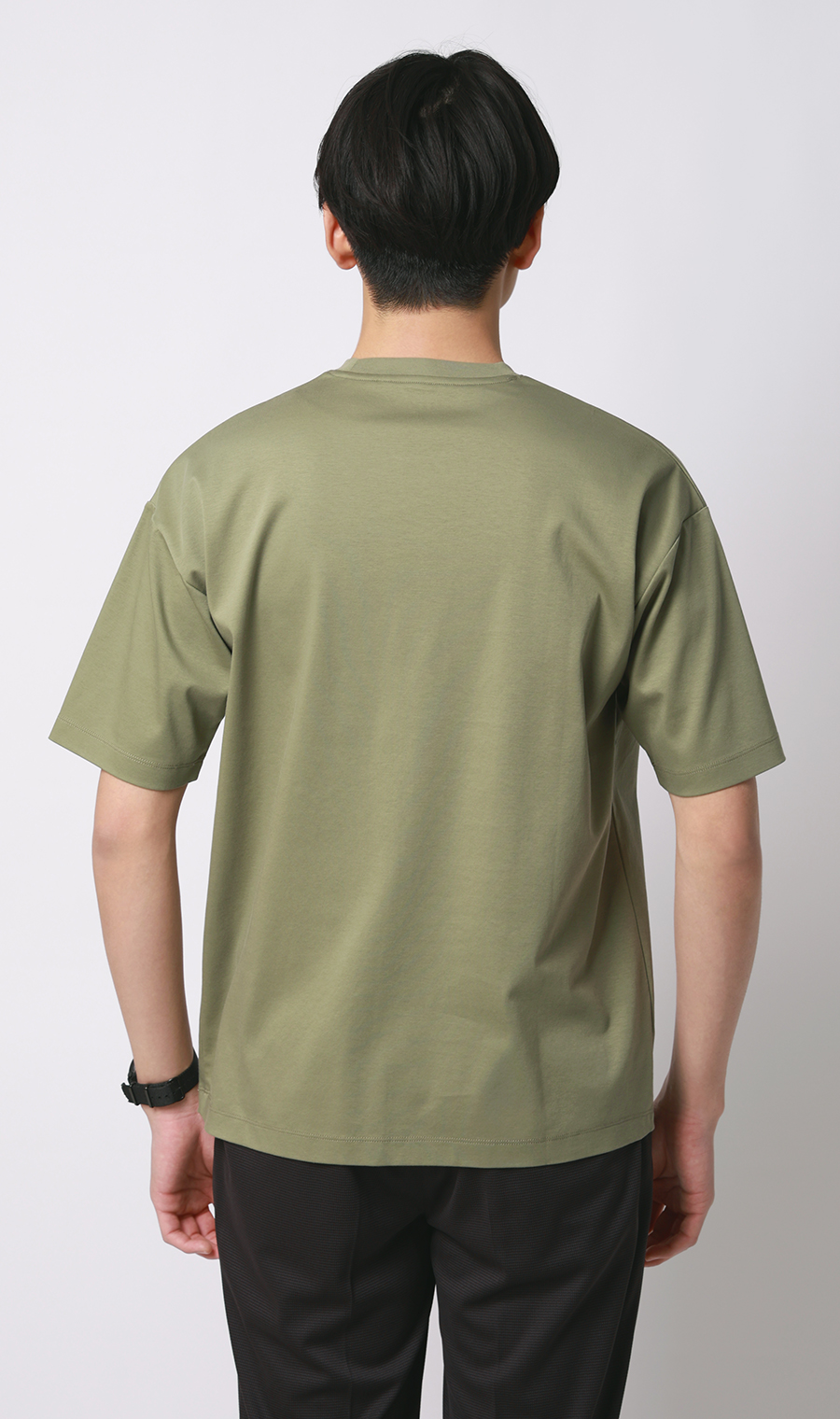 形態安定Tシャツ【＃すご】 カーキ S