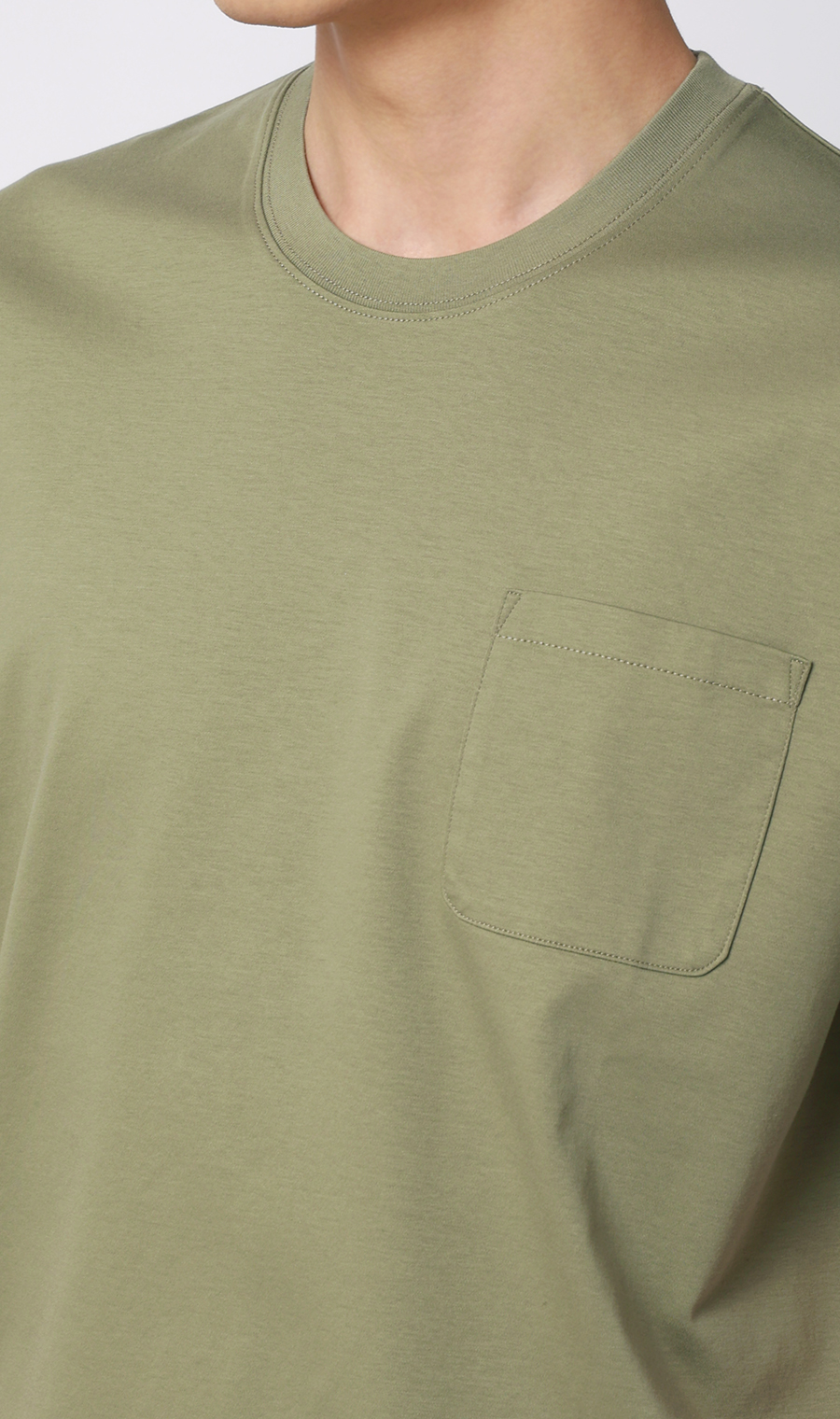 形態安定Tシャツ【＃すご】 カーキ S