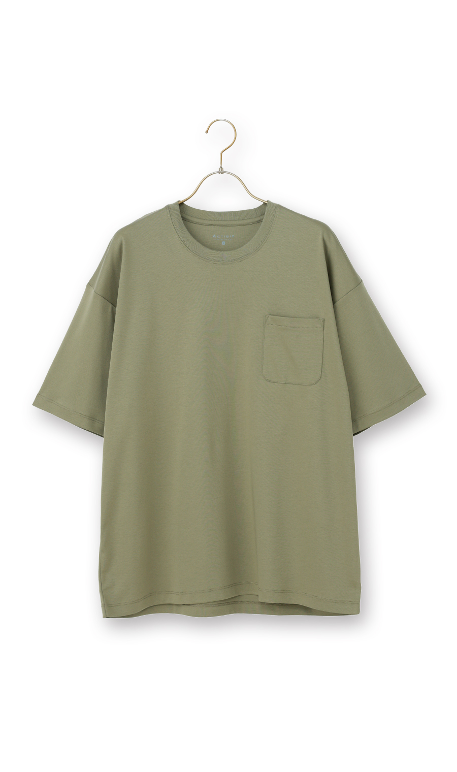 形態安定Tシャツ【#すご】 カーキ S
