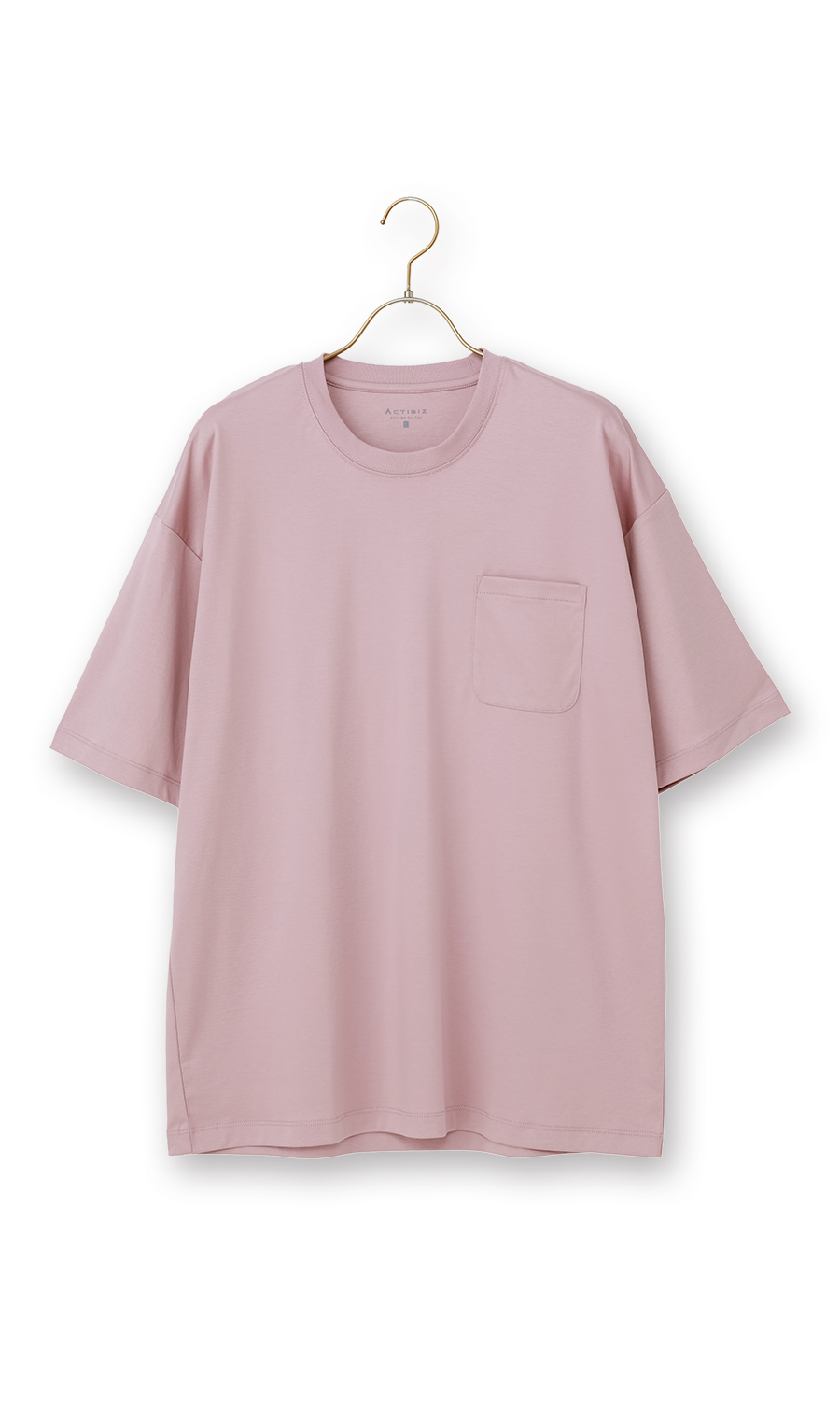 ■形態安定Tシャツ【＃すご】【WEB限定】 ピンク S