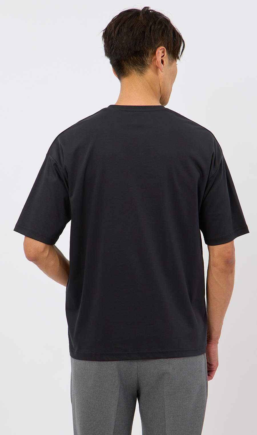 形態安定 Tシャツ【COOL CONTACT】【＃すご】 ブラック M