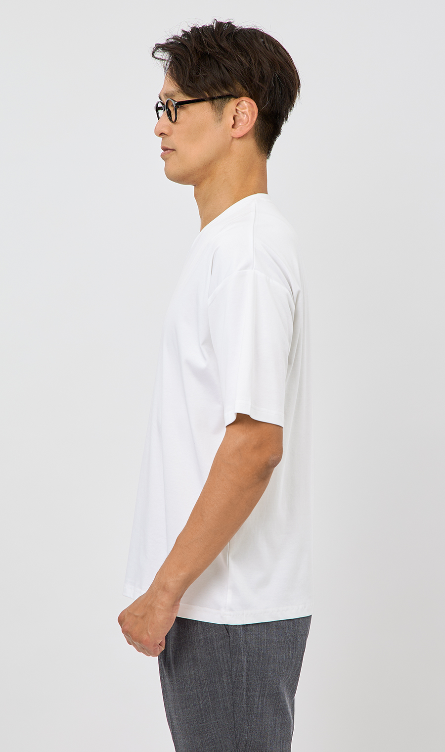 形態安定 Tシャツ【COOL CONTACT】【#すご】 ホワイト M