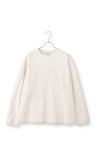 ポンチクルーネックTシャツ【長袖】