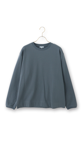 ポンチクルーネックTシャツ【長袖】