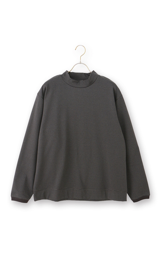 ポンチモックネックTシャツ【長袖】
