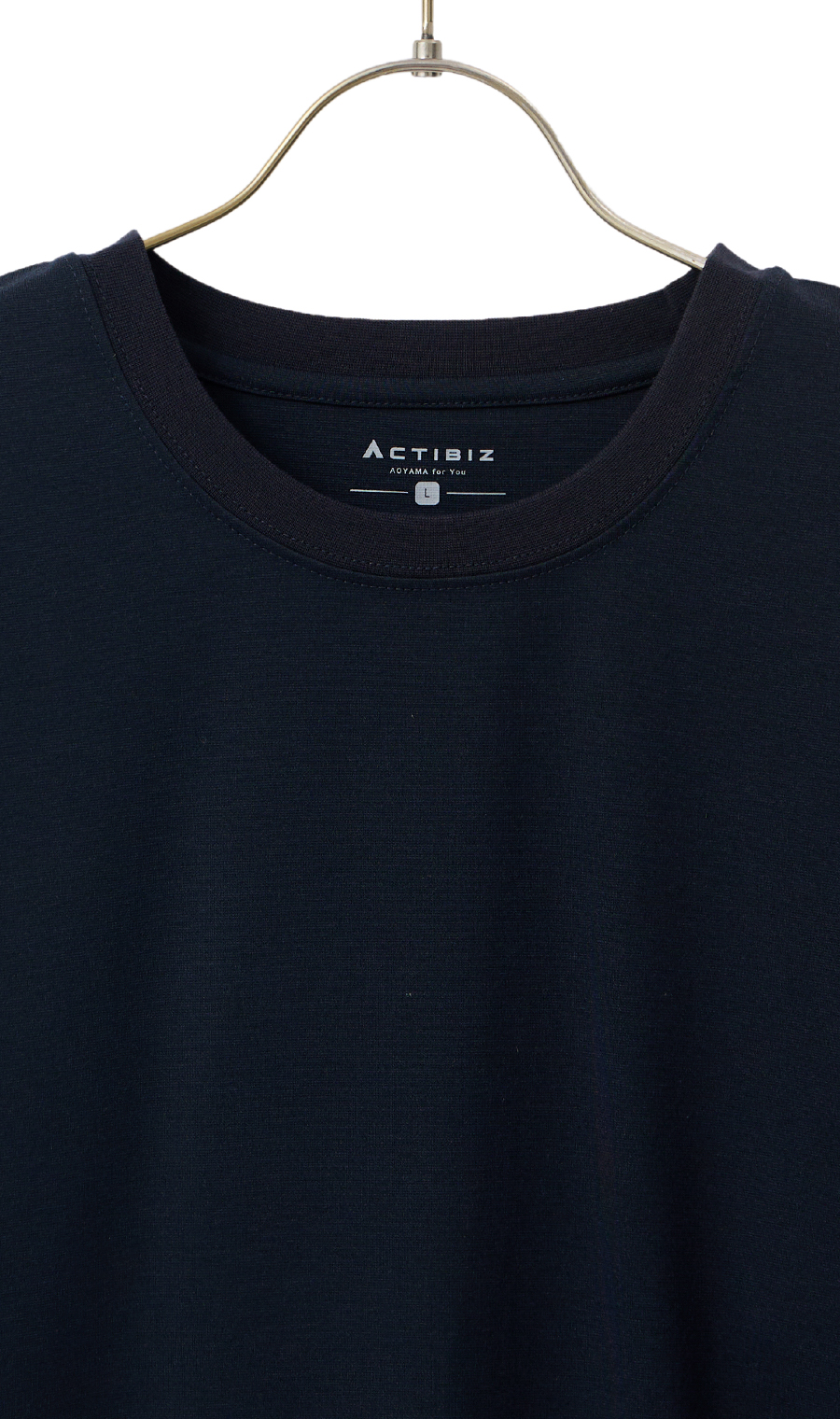 クルーネックTシャツ【長袖】【CARREMAN】 ネイビー S