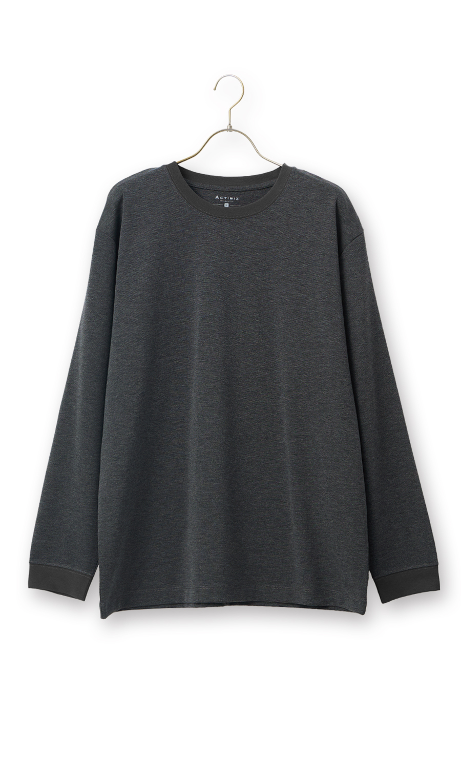 クルーネックTシャツ【長袖】【CARREMAN】 グレー S