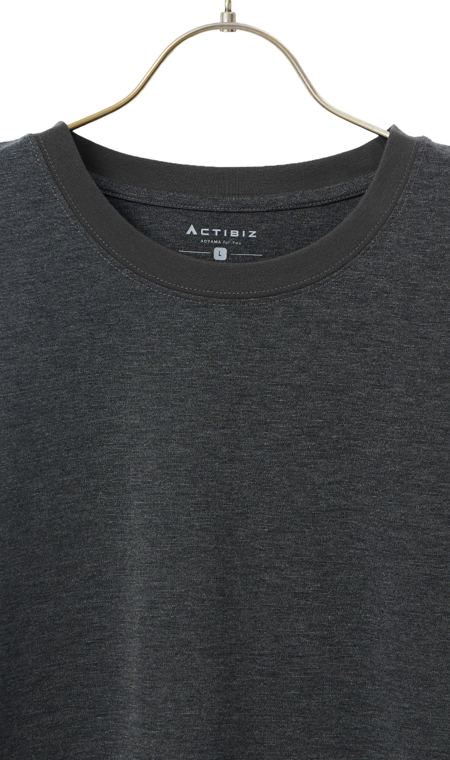 クルーネックTシャツ【長袖】【CARREMAN】 グレー S