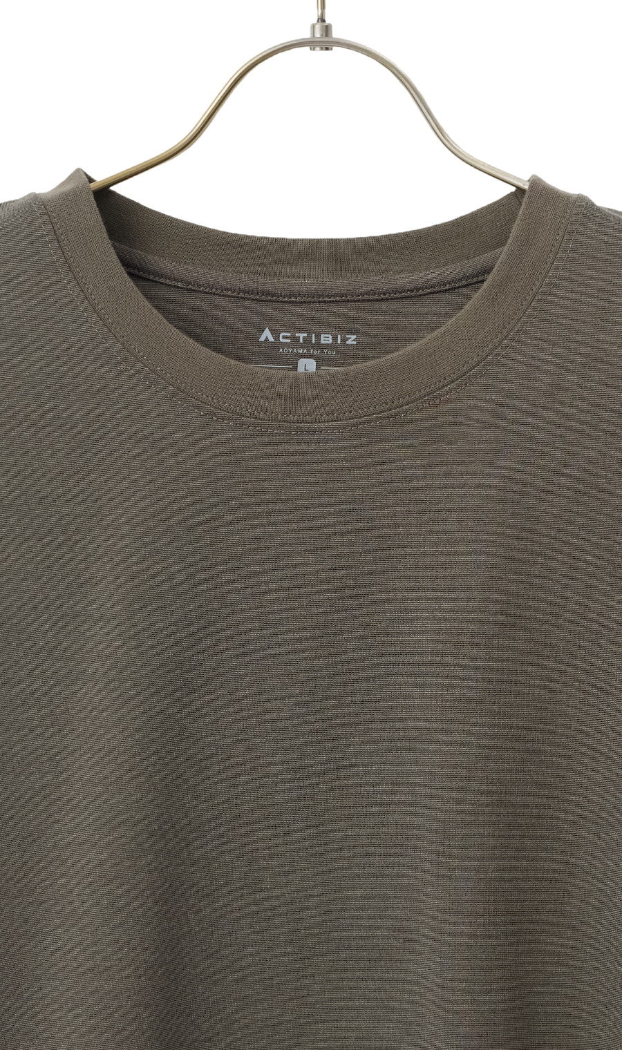 クルーネックTシャツ【長袖】【CARREMAN】 ベージュ S