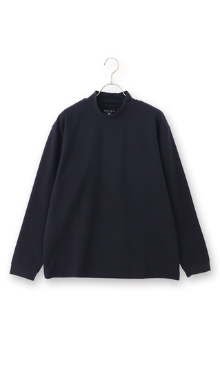 モックネックTシャツ【長袖】【CARREMAN】