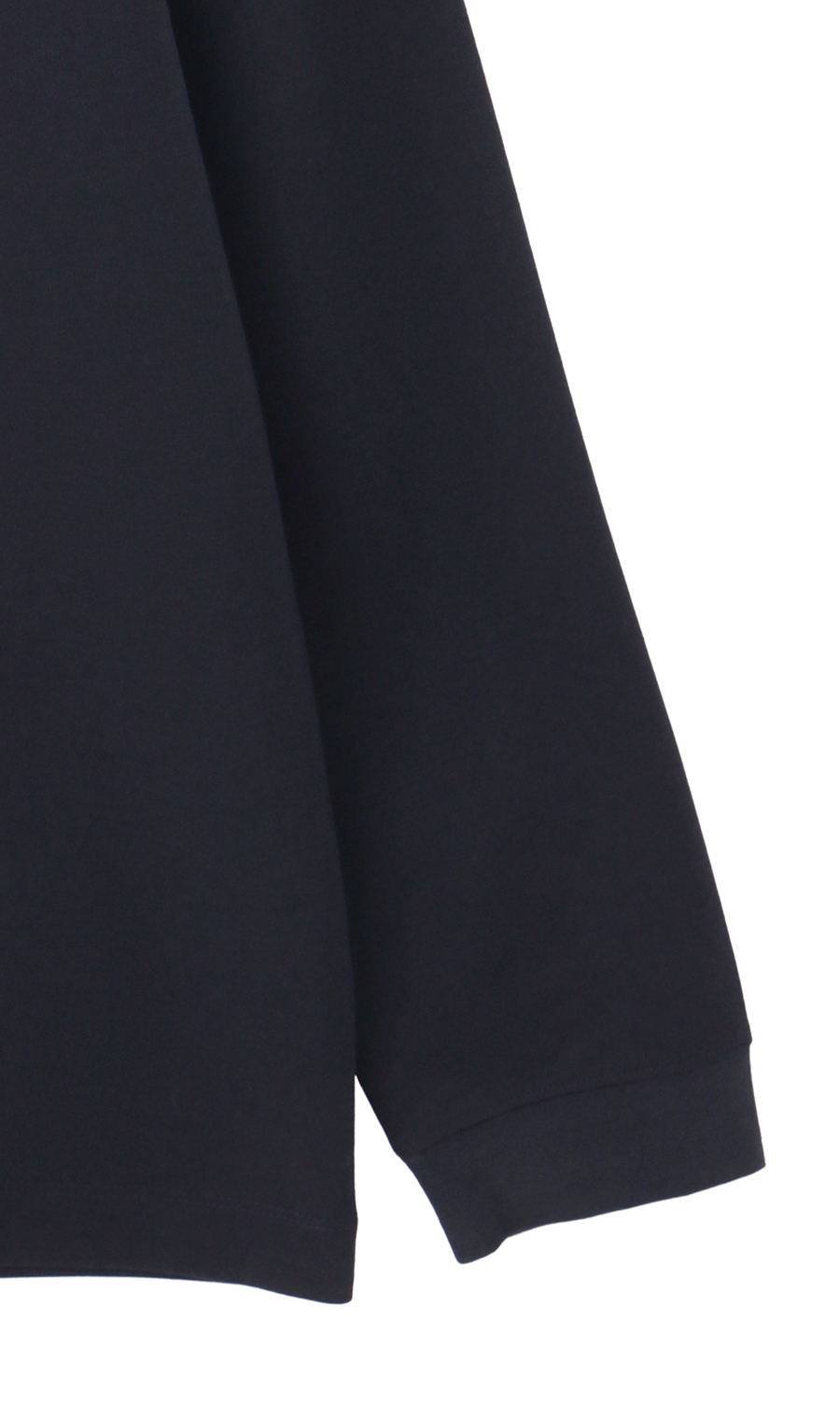 モックネックTシャツ【長袖】【CARREMAN】 ネイビー M