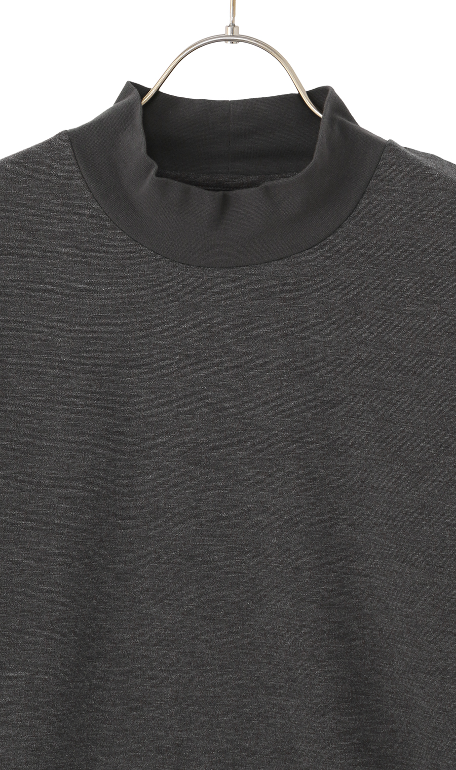 モックネックTシャツ【長袖】【CARREMAN】 グレー M